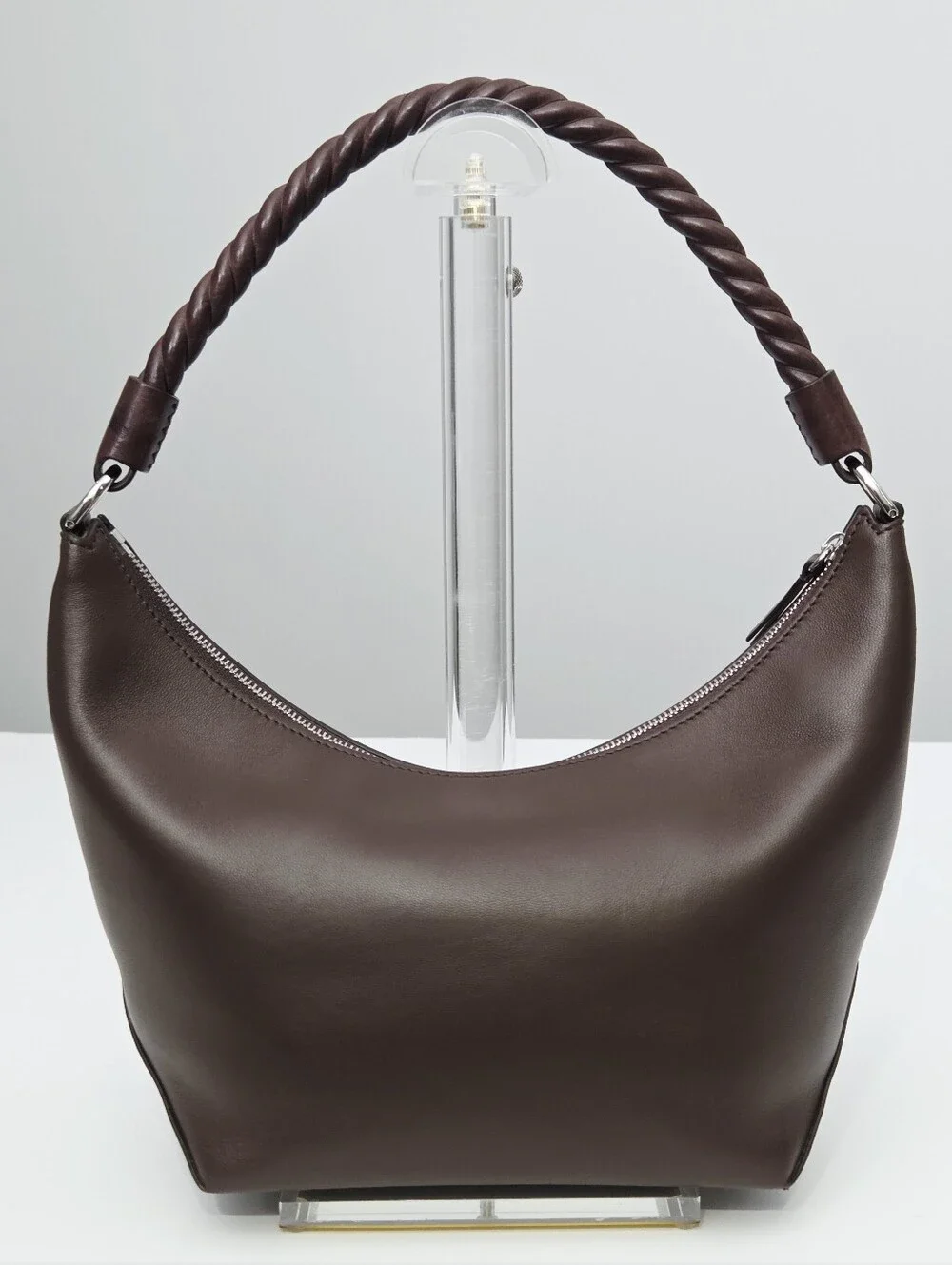 JENNI KAYNE CRESCENT SHOULDER BAG - CHOCOLATE
